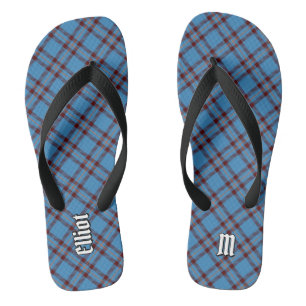 Clan Elliot Ancient Tartan Flip Flops