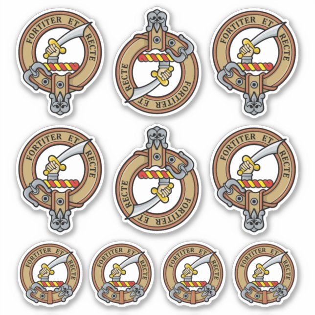 Clan Elliot Crest Sticker Set (Front)