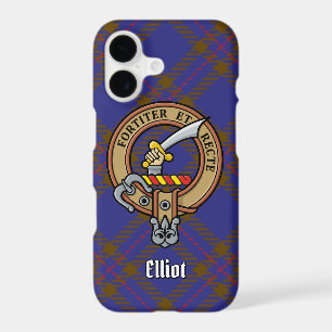 Clan Elliot Crest sur le coque iphone Tartan moder