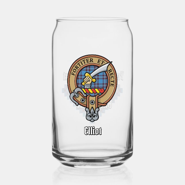Clan Elliot Crest sur le tarte antique (Recto)