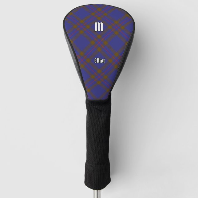 Clan Elliot Modern Tartan Golf Head Cover (Front)