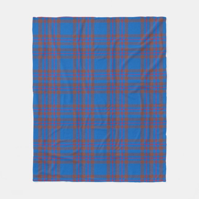 Clan Elliot Tartan Fleece Blanket (Front)