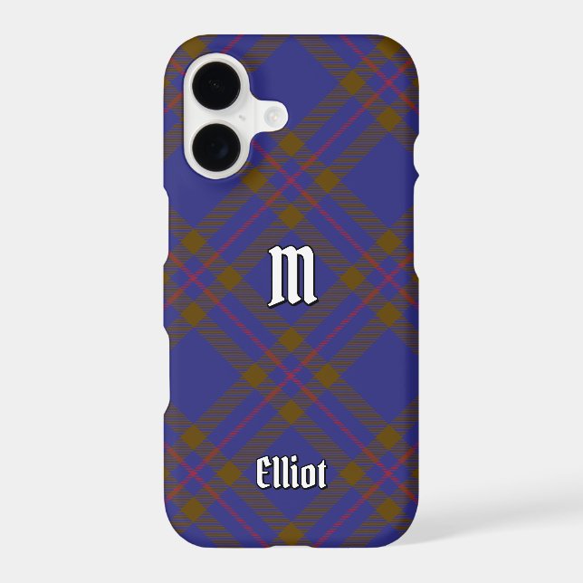 Clan Elliot Tartan moderne Coque-Mate coque iphone (Verso)