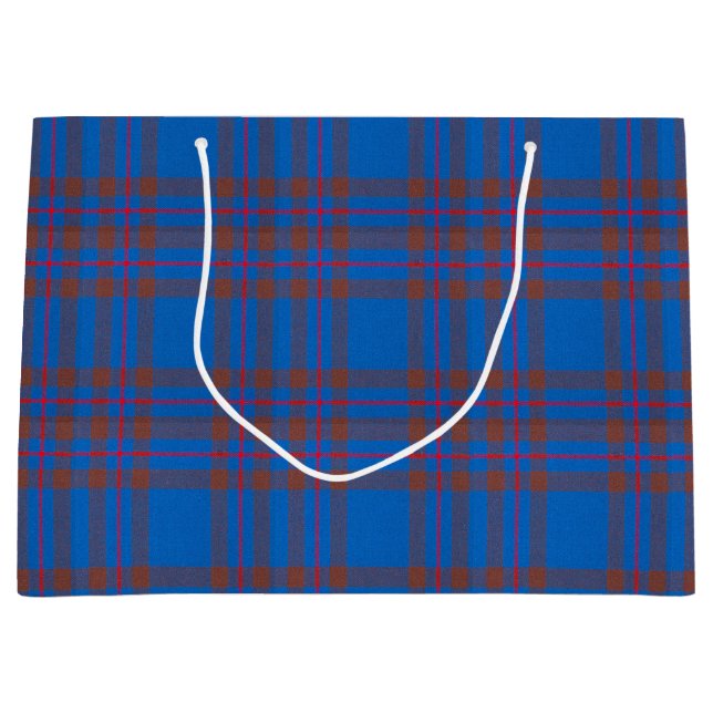 Clan Elliot Tartan Plaid Large Gift Bag (Front)