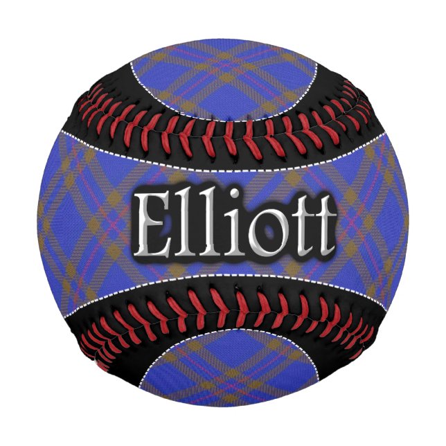 Clan Elliott Scottish Dream Tartan Baseball (Front)
