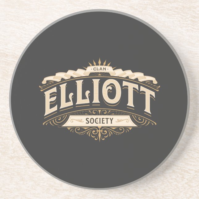 Clan Elliott Society, Border Reivers, Elliott   Coaster (Front)