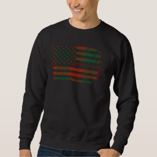 Clan Erskine Scottish tartan US flag kilt Scotland Sweatshirt