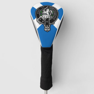 Clan Farquharson Crest & Tartan on Saltire Golf He Head Cover