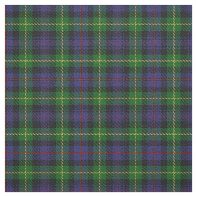 Clan Farquharson Scottish Tartan Plaid Fabric (Swatch)