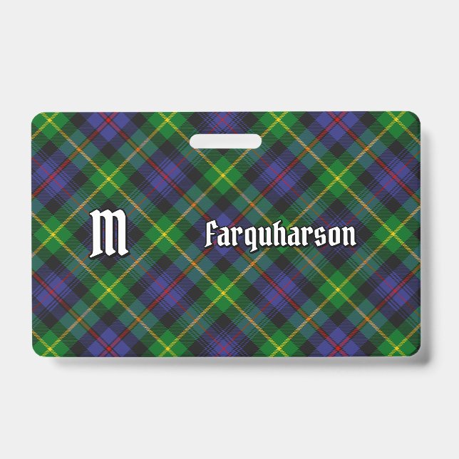 Clan Farquharson Tartan Badge (Front)