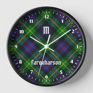 Clan Farquharson Tartan Large Clock