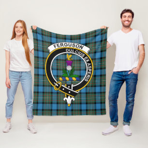 Clan Ferguson Ancient Tartan Plaid Fleece Blanket