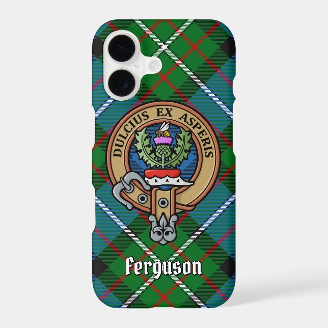 Clan Ferguson Crest sur Tartan (Verso)