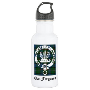 Clan Ferguson Crest Tartan 532 Ml Water Bottle
