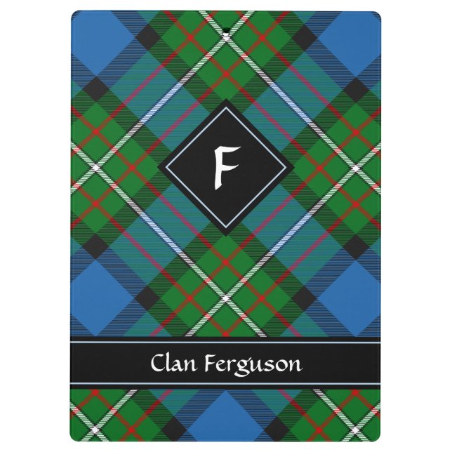 Clan Ferguson Tartan Clipboard (Back)