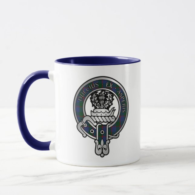 Clan Ferguson Tartan Crest Mug (Left)