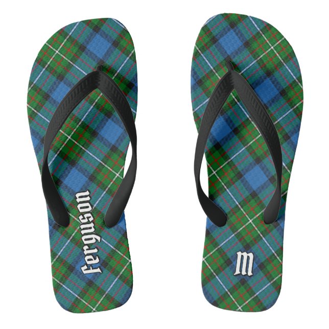 Clan Ferguson Tartan Flip Flops (Footbed)