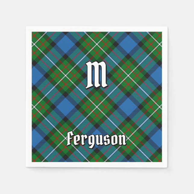 Clan Ferguson Tartan Napkins (Front)