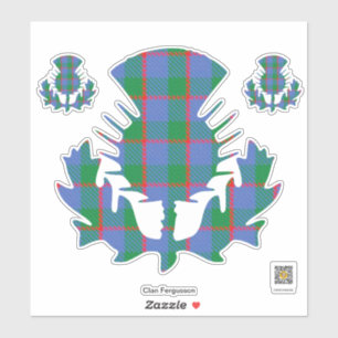 Clan Fergusson Thistle Sticker