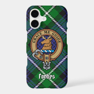 Clan Forbes Crest over Tartan