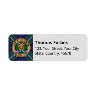 Clan Forbes Crest sur Tartan