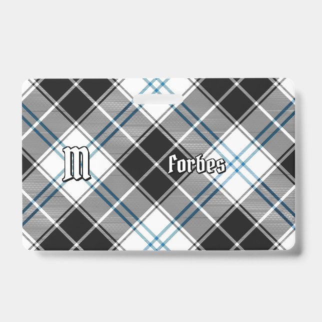 Clan Forbes Dress Tartan Badge (Front)
