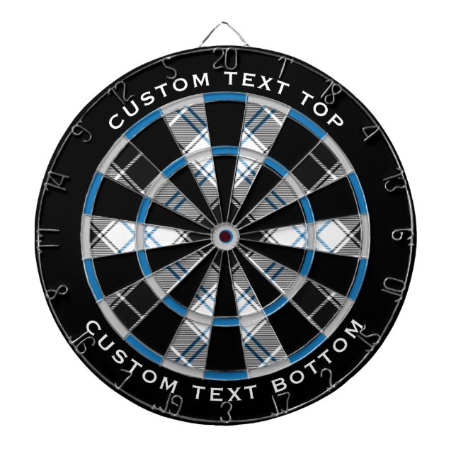 Clan Forbes Dress Tartan Dartboard (Front)