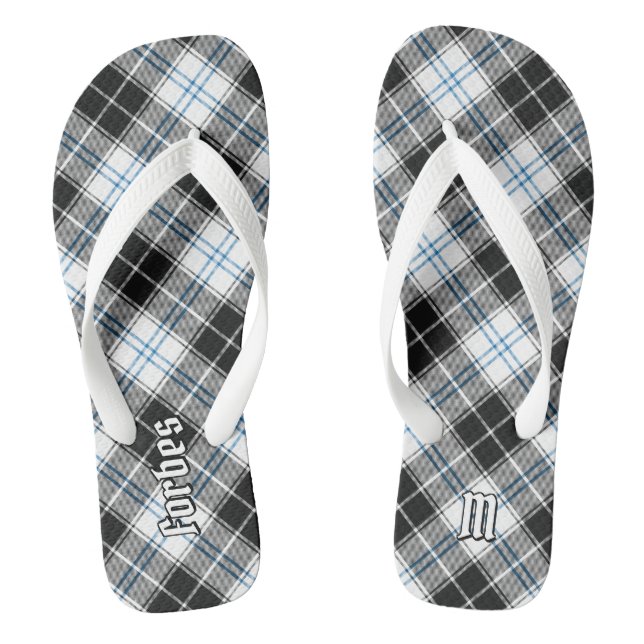 Clan Forbes Dress Tartan Flip Flops (Footbed)
