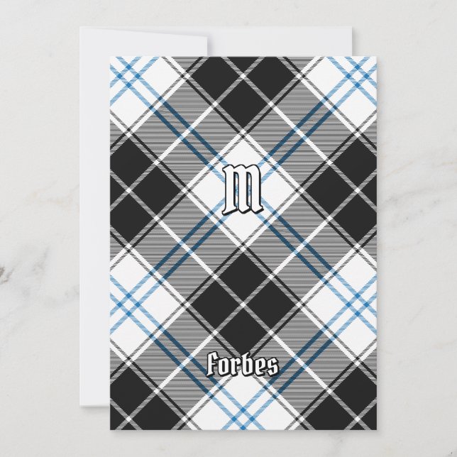 Clan Forbes Dress Tartan Invitation (Front)