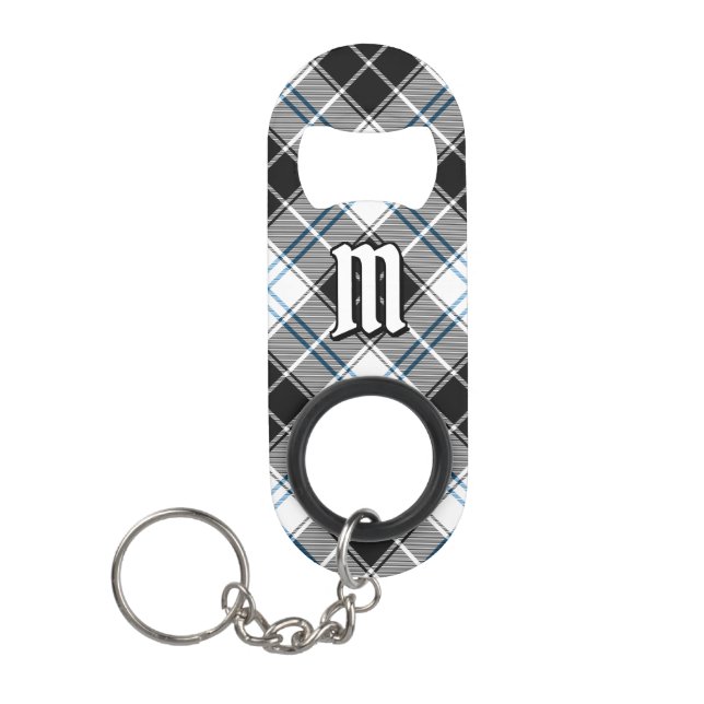 Clan Forbes Dress Tartan Keychain Bottle Opener (Front)