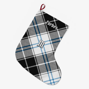 Clan Forbes Dress Tartan Large Christmas Stocking