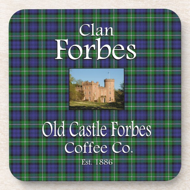 Clan Forbes Old Castle Forbes Coffee Co. Coaster (Front)