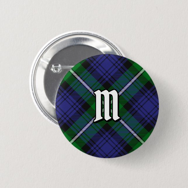 Clan Forbes Tartan 2 Inch Round Button (Front & Back)