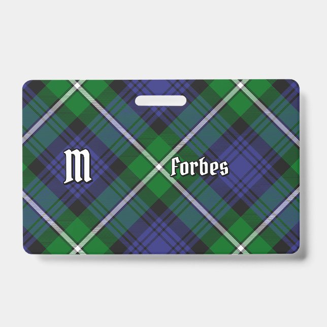 Clan Forbes Tartan Badge (Front)