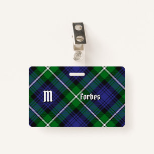 Clan Forbes Tartan Badge