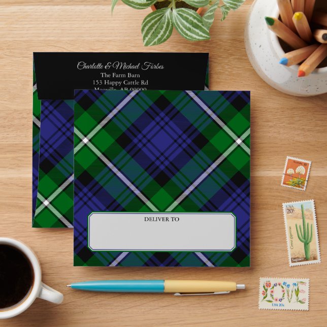 Clan Forbes Tartan Envelope (Desk)