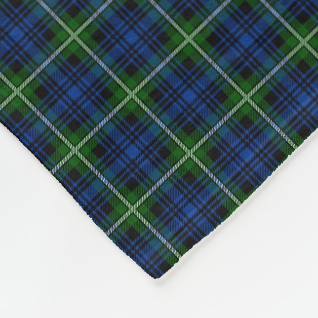 Clan Forbes Tartan Fleece Blanket (Corner)