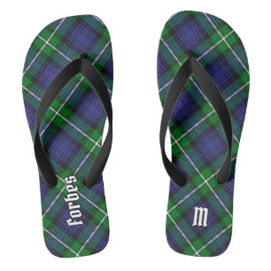 Clan Forbes Tartan Flip Flops