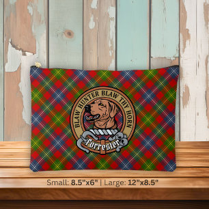 Clan Forrester Crest over Tartan Accessory Pouch