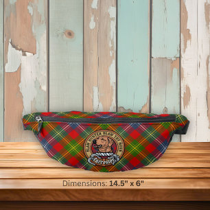 Clan Forrester Crest over Tartan Fanny Pack
