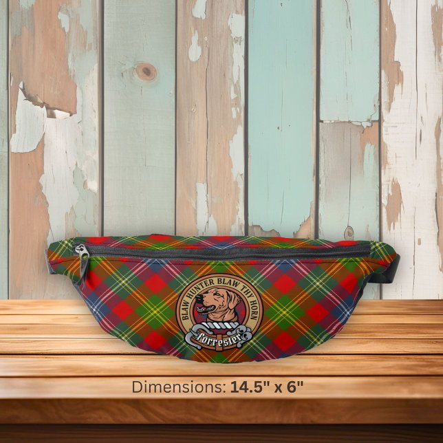 Clan Forrester Crest over Tartan Fanny Pack (Creator Uploaded)