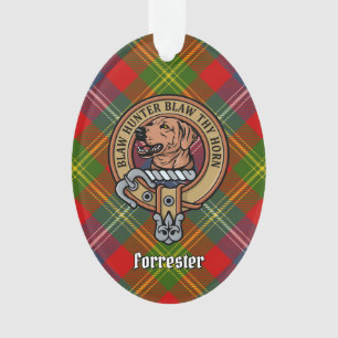 Clan Forrester Crest sur Tartan