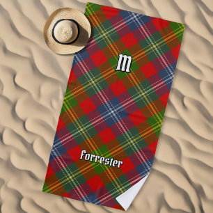 Clan Forrester Tartan Beach Towel