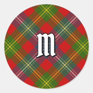 Clan Forrester Tartan Classic Round Sticker