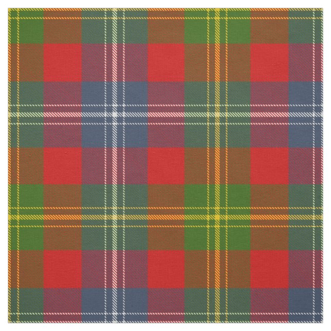 Clan Forrester Tartan Fabric (Swatch)