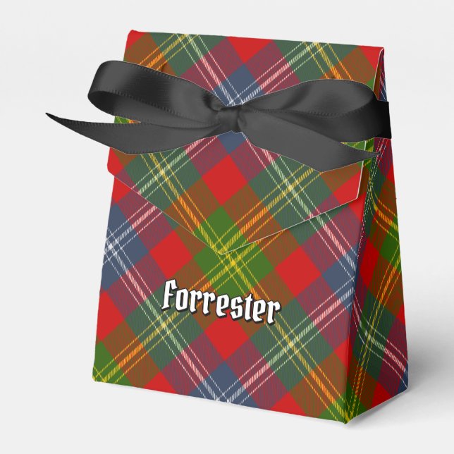 Clan Forrester Tartan Favor Box (Front Side)
