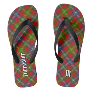 Clan Forrester Tartan Flip Flops