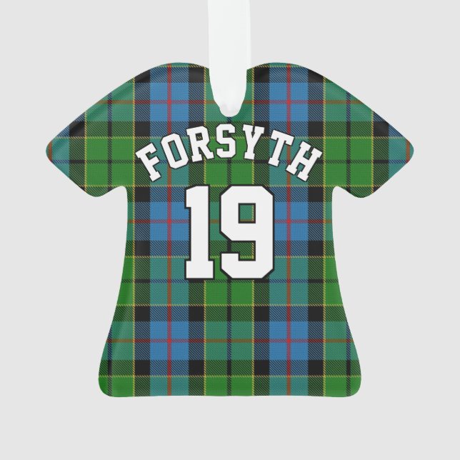 Clan Forsyth Tartan Christmas Jersey (dos)