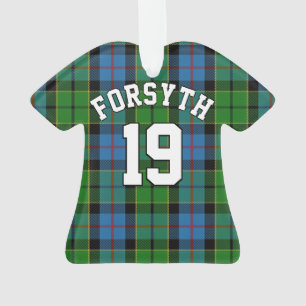 Clan Forsyth Tartan Christmas Jersey Ornament