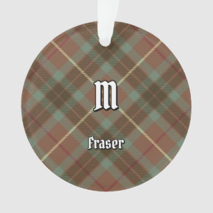 Clan Fraser Chasse Ornement Tartan Patiné